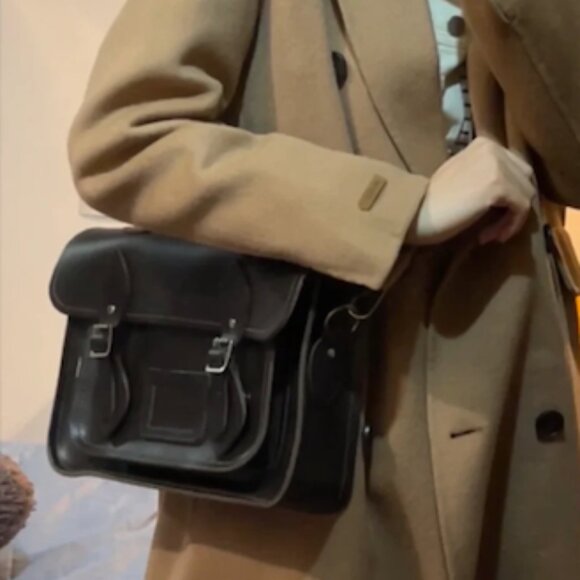 UNISEX Zatchel leather bag, handmade in UK - Picture 3 of 4